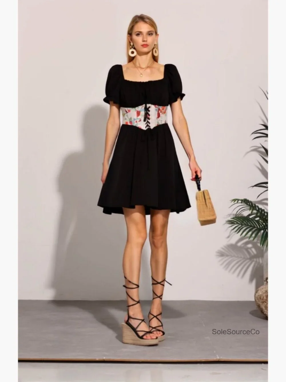 Platform Espadrille Wedges Lace Up Snake Print Strappy Sandals